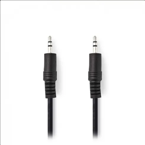 OEM καλώδιο stereo 3.5mm αρσενικό σε 3.5mm αρσενικό 0.5m μαύρο