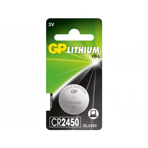 GP Batteries Μπαταρία Λιθίου CR2450 3V 610mAh 1 Τεμ.