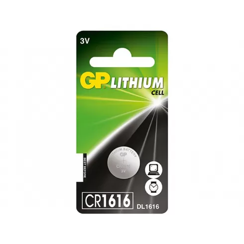 GP Batteries Μπαταρία Λιθίου CR1616 3V 55mAh 1 Τεμ.