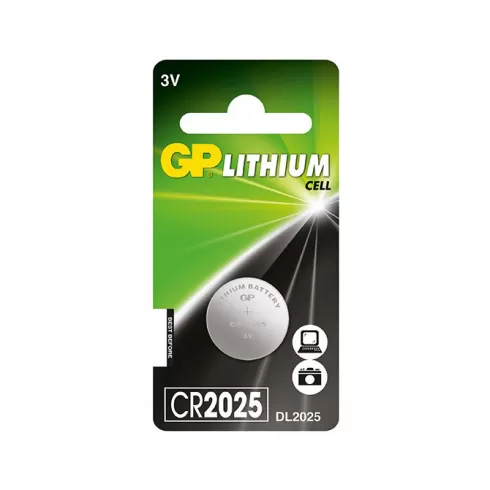 GP Batteries Μπαταρία Λιθίου CR2025 3V 160mAh 1 Τεμ.