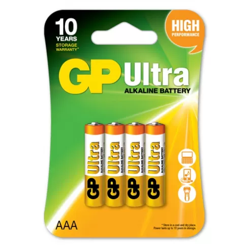 GP batteries Ultra αλκαλική μπαταρία AAA - LR03 10 Years Design Life