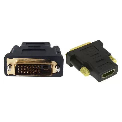 POWERTECH αντάπτορας HDMI θηλυκό σε DVI 24+1 αρσενικό ADA-H003, μαύρος