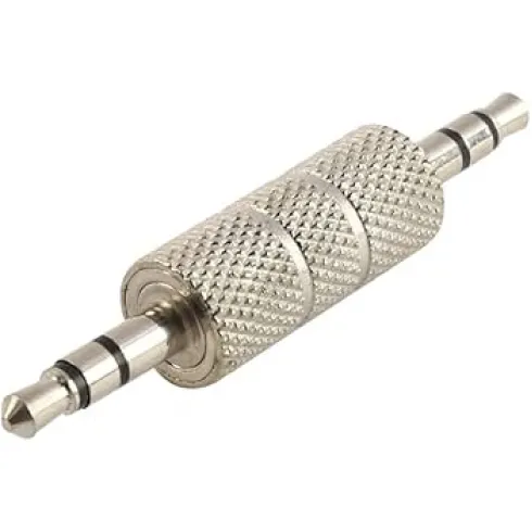 Σύνδεση ήχου 3.5mm στερεοφωνικό αρσενικό σε αρσενικό μεταλλικό ασημί
