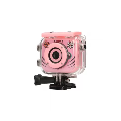 Extralink Kids Camera H18 Pink| Camera | 1080P 30fps, IP68, 2.0" screen