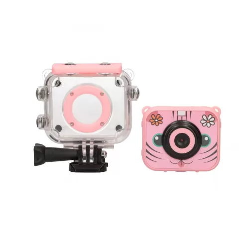 Extralink Kids Camera H18 Pink| Camera | 1080P 30fps, IP68, 2.0" screen #6