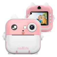 Maxlife printing camera MXPC-100 pink – Παιδική ψηφιακή φωτογραφική μηχανή στιγμιαίας εκτύπωσης σε ροζ χρώμα #3
