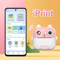 Maxlife printing camera MXPC-100 pink – Παιδική ψηφιακή φωτογραφική μηχανή στιγμιαίας εκτύπωσης σε ροζ χρώμα #5