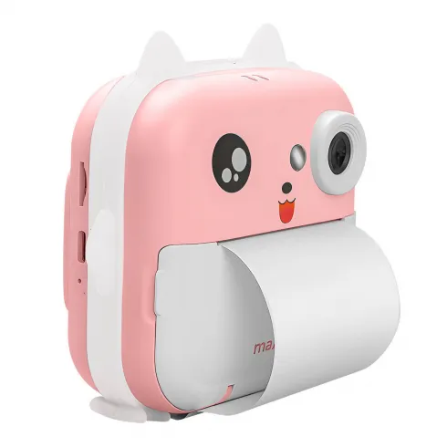Maxlife printing camera MXPC-100 pink – Παιδική ψηφιακή φωτογραφική μηχανή στιγμιαίας εκτύπωσης σε ροζ χρώμα #7