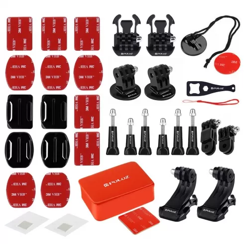 Puluz 53 in 1 Accessories Ultimate Combo Kits for sports cameras PKT09 #11
