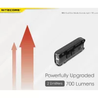 NiteCore φακός led tip se μπρελόκ επαναφορτιζόμενος γκρι 700lm #2