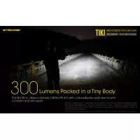 NiteCore φακός led tiki le μπρελόκ επαναφορτιζόμενος μαύρος 300lm #5
