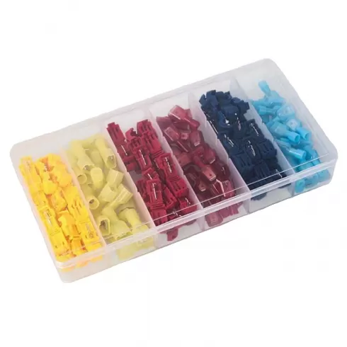 Σετ πολύχρωμων τερματικών – T-Type terminal blocks – 120pcs – 675121