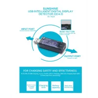 SUNSHINE USB tester φόρτισης SS-302A V/A/Time/mAh #2