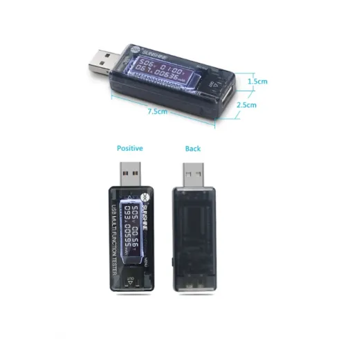 SUNSHINE USB tester φόρτισης SS-302A V/A/Time/mAh #6