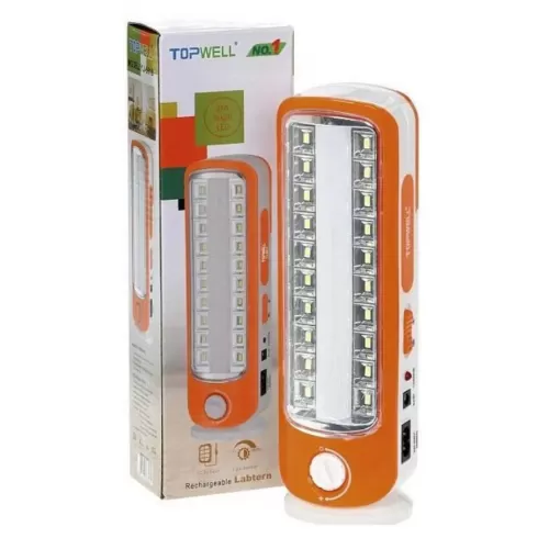 OEM Επαναφορτιζόμενο LED Φωτιστικό Ασφαλείας με Μπαταρία YJ-6817 - ΠΟΡΤΟΚΑΛΙ