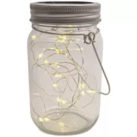 Entac Ηλιακό IP44 Μπουκάλι 20 LED Ψείρες Θερμό #1