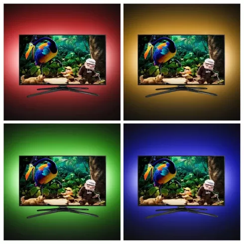 Ταινία LED RGB 2m SMD με Τηλεχειριστήριο ΟΕΜ ZDM USB 5V Flexible Discoloration RGB 2835 LED String Lamp with Remote Control #5