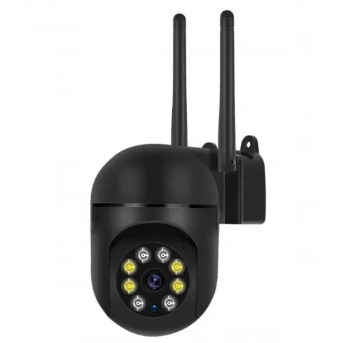 Podofo hv8y ptz wifi ασύρματη 360° έξυπνη κάμερα παρακολούθησης σπιτιού - μαύρο