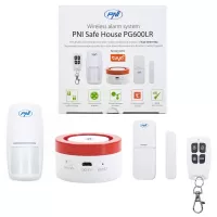 Ασύρματο σύστημα συναγερμού PNI Safe House PG600LR, ασύρματη σύνδεση , έξυπνη ειδοποίηση μέσω εφαρμογής TUYA iOS / Android