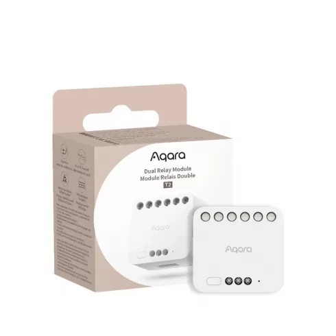AQARA Dual Relay Module T2 (DCM-K01) - Μονάδα διπλού ρελέ Zigbee 3.0