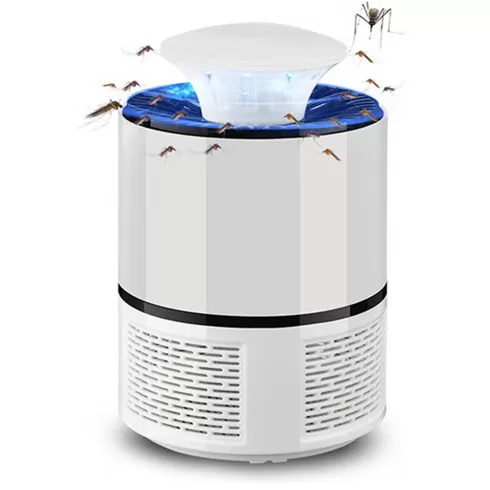 Σύστημα Εξολόθρευσης Κουνουπιών Λευκό  USB με Ανεμιστήρα και Φωτισμό LED - Mosquito Killing
