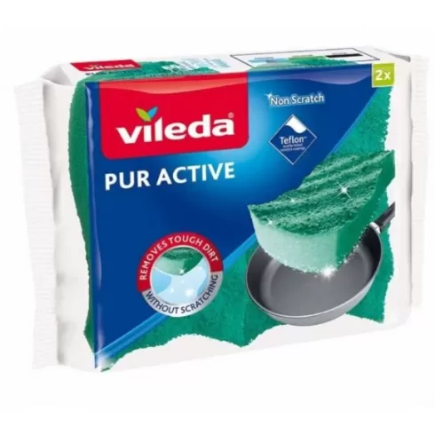 Vileda Pur Active Sponge Scourer 2 τεμαχίων 1ZMY0010