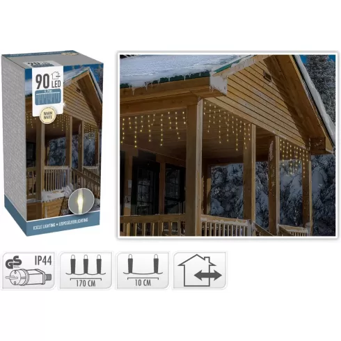 Xmasfest  90 LED ΛΕΥΚΑ ΒΡΟΧΗ ΣΤΑΛΑΚΤΙΤΗΣ ΜΗ ΕΠΕΚΤΕΙΝΟΜΕΝΑ ΥΨΟΣ ΒΡΟΧΗΣ:52cm 1133127