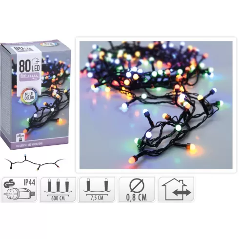 Xmasfest 80 LED ΧΡΩΜΑΤΙΣΤΑ ΣΤΑΘΕΡΑ ΜΗ ΕΠΕΚΤΕΙΝΟΜΕΝΑ  1133123