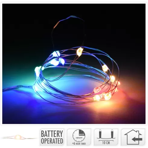 Xmasfest  20 microLED ΜΠΑΤΑΡΙΑΣ COPPER ΧΡΩΜΑΤΙΣΤΑ 1133128 - 1 τμχ