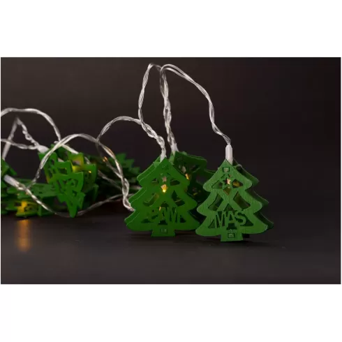 Entac Χριστουγεννιάτικα Εσωτερικά Ξύλινα Πράσινα Δέντρα 10 LED Θερμό 1,65μ #1