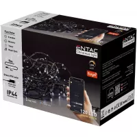 Entac Χριστουγεννιάτικα λαμπάκια IP44 120 LED θερμό 9m Tuya