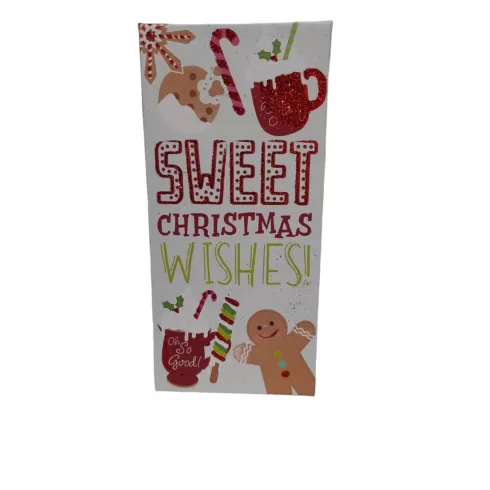 Xmasfest κουτί Χριστουγέννων πλακέ sweet christmas 17,5x8x3cm 8799