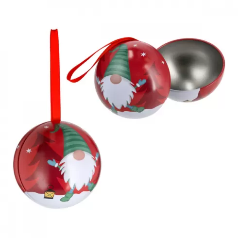 Χριστουγεννιάτικη μπάλα μεταλλική άδεια Φ7Cm 1 τεμάχιο 68419