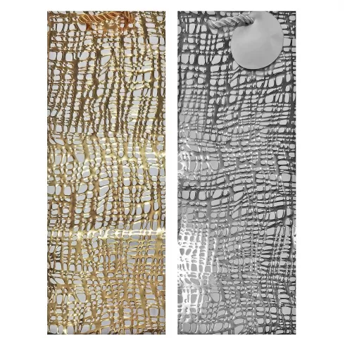 Τσάντα ποτών ασημί ή χρυσή 36x14x10cm Xmasfest 1133611 1τεμ τυχαίο-χρώμα-σχέδιο-επιλογή