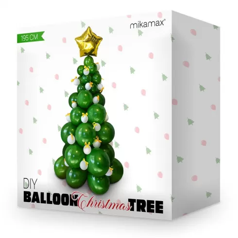 DIY balloon Christmas tree – DIY Χριστουγεννιάτικο δέντρο μπαλόνια – Δημιουργήστε τη δική σας γιορτινή διακόσμηση