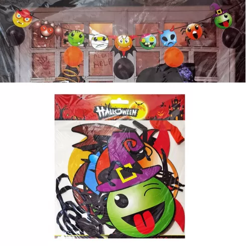 Γιρλάντα χάρτινη Halloween 29cm x 5m Carnavalista 232511 1 τεμάχιο τυχαίο χρώμα-σχέδιο-επιλογή