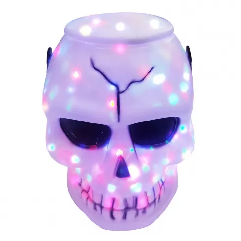 Halloween Νεκροκεφαλή με ήχο & φως 19x12cm Carnavalista 232520