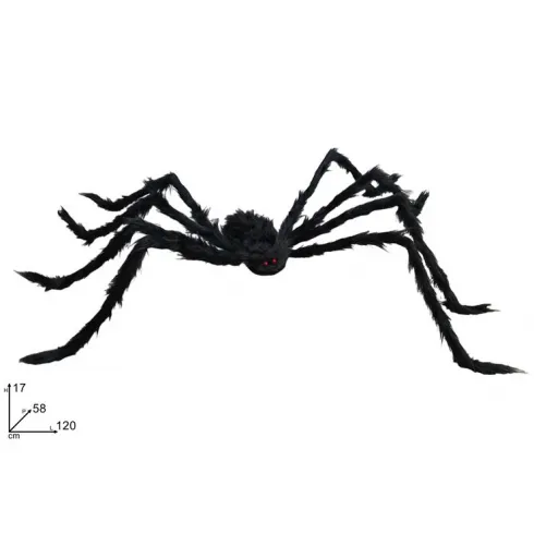 Γιγάντια μαύρη αράχνη με μακριά πόδια διακόσμηση για το Halloween 23610
