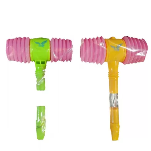 Σφυρί - σφυρίχτρα με ήχο 18x12cm τυχαία επιλογή χρώματος Carnavalista 232168