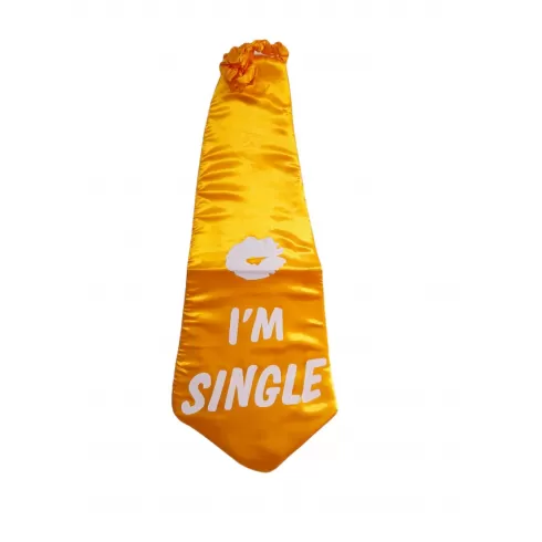 ΓΡΑΒΑΤΑ ΓΙΓΑΣ  ΚΙΤΡΙΝΗ 75x22cm Carnavalista 23640