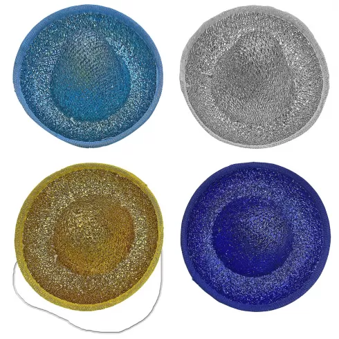 Μίνι γυαλιστερό καπέλο με σκοινάκι μεξικάνικο 12x7cm 3-2315 τυχαία επιλογή χρώματος