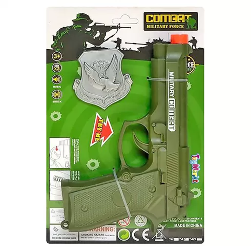 Αποκριάτικο πιστόλι μπαταρίας Combat 15x23x3cm ToyMarkt 88811