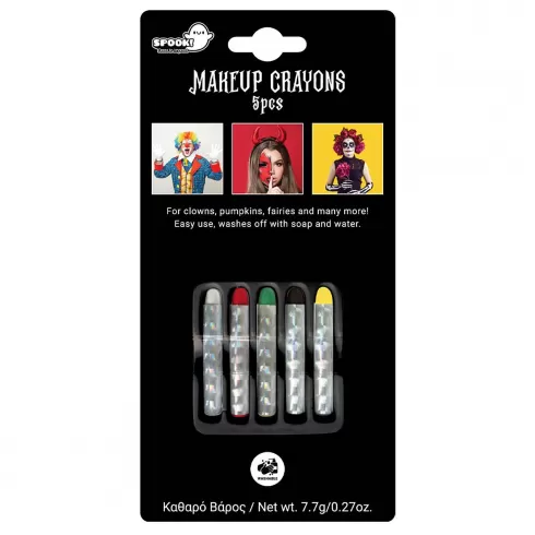 Σετ 5 μολύβια βαφής προσώπου 7.7gr Christakopoulos 4345-1