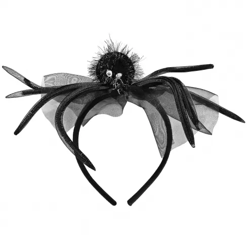 Στέκα μαύρη μεγάλη αράχνη 20x17cm Carnavalista 232562