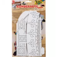 Σετ παιδικό καπέλο folia "ADVENTURE" από χαρτόνι λευκό (23308) #1