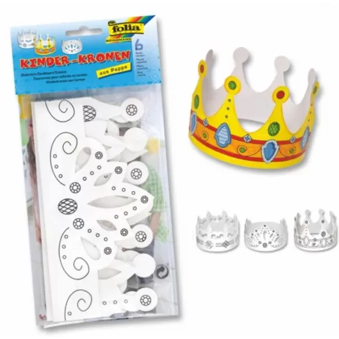 Folia Σετ κορώνες χάρτινες 6τμχ (23309)