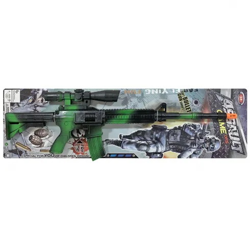 Αποκριάτικο όπλο σπινθηροβόλο πρασινόμαυρο 62cm Carnavalista 231939