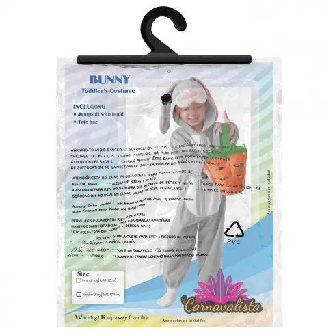 Στολή μπεμπέ λαγουδάκι Carnavalista 232536 #1