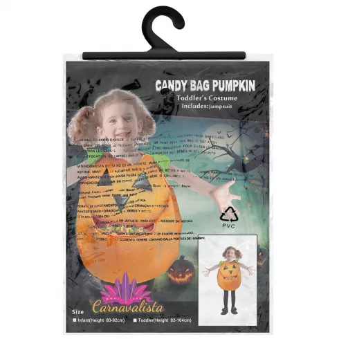 Στολή μπεμπέ κολοκύθα Halloween Carnavalista 232543 #2