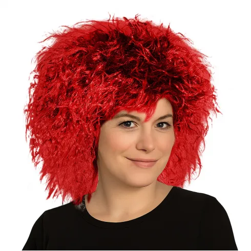 Περούκα σγουρή περμανάντ Carnavalista 232724 κόκκινο